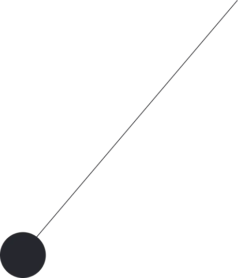 A thin diagonal line stretches from the lower left to the upper right of the image, ending at a solid black circle in the bottom left corner—a modern touch perfect for web site design against a light gray background.